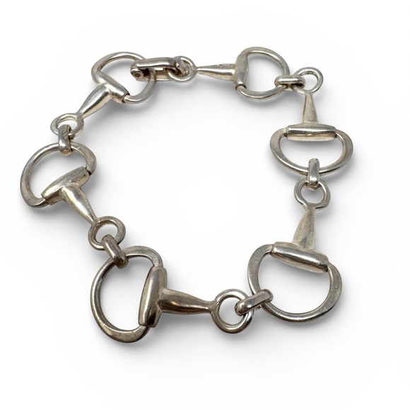 Sterling silver horsebit bracelet, made in Mexico, vintage - Picture 2 of 9